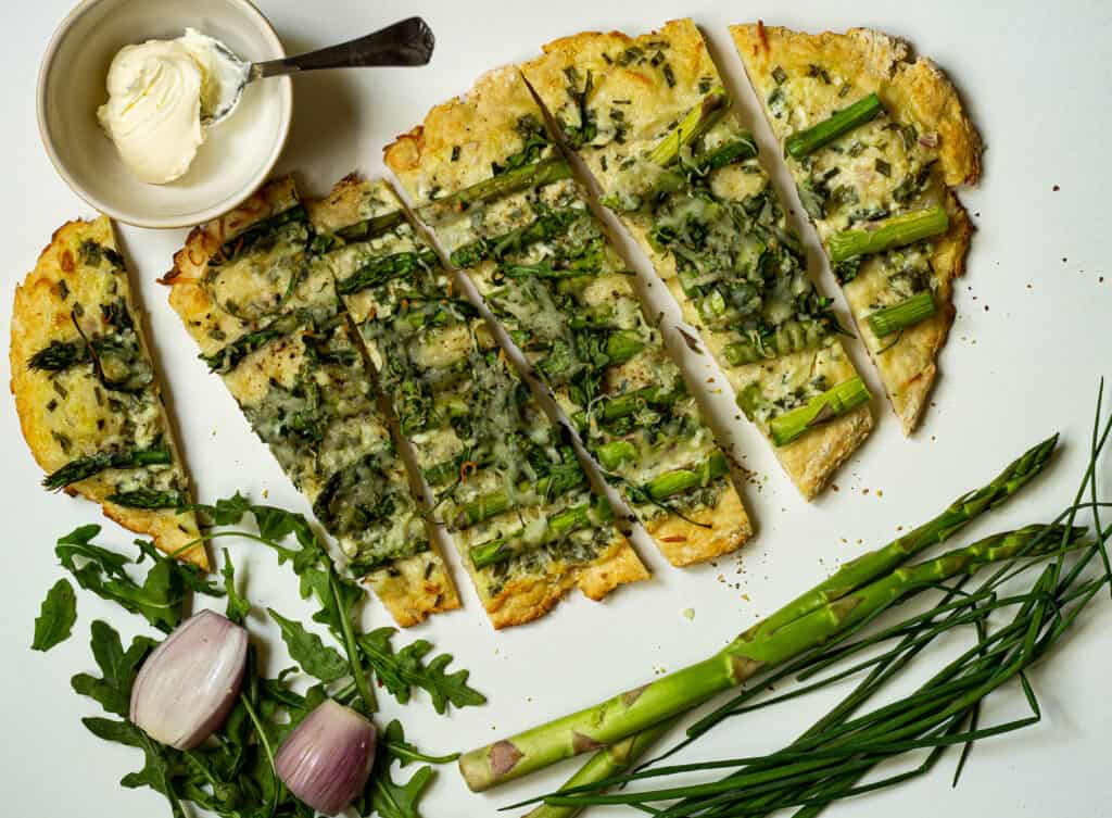 flatbread cut into slices