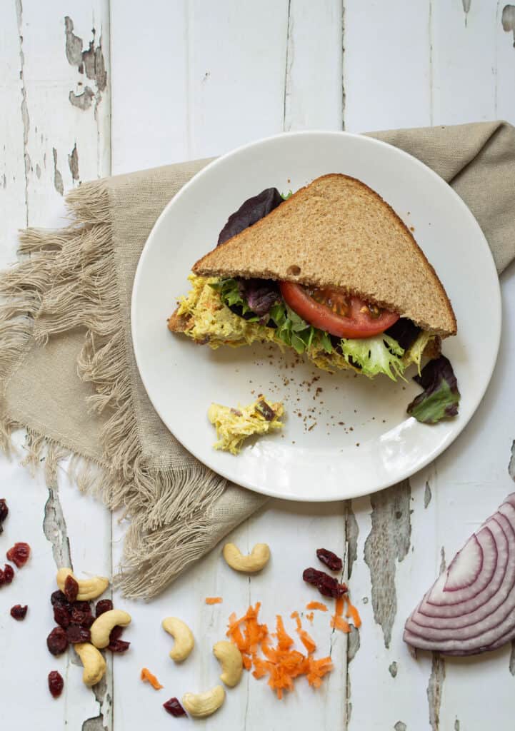 sandwich on a plate