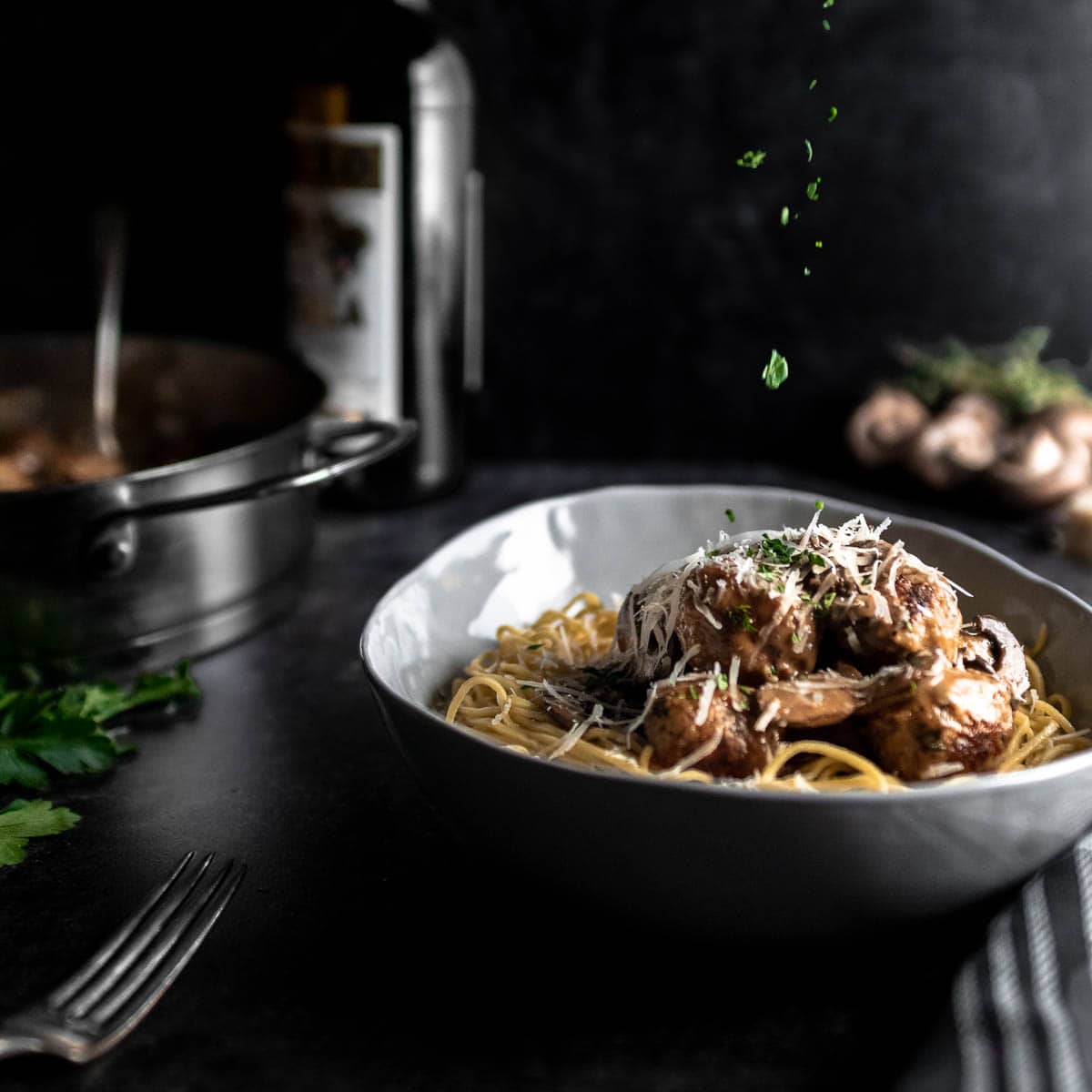 Image for 30 Minute Chicken Marsala Meatballs