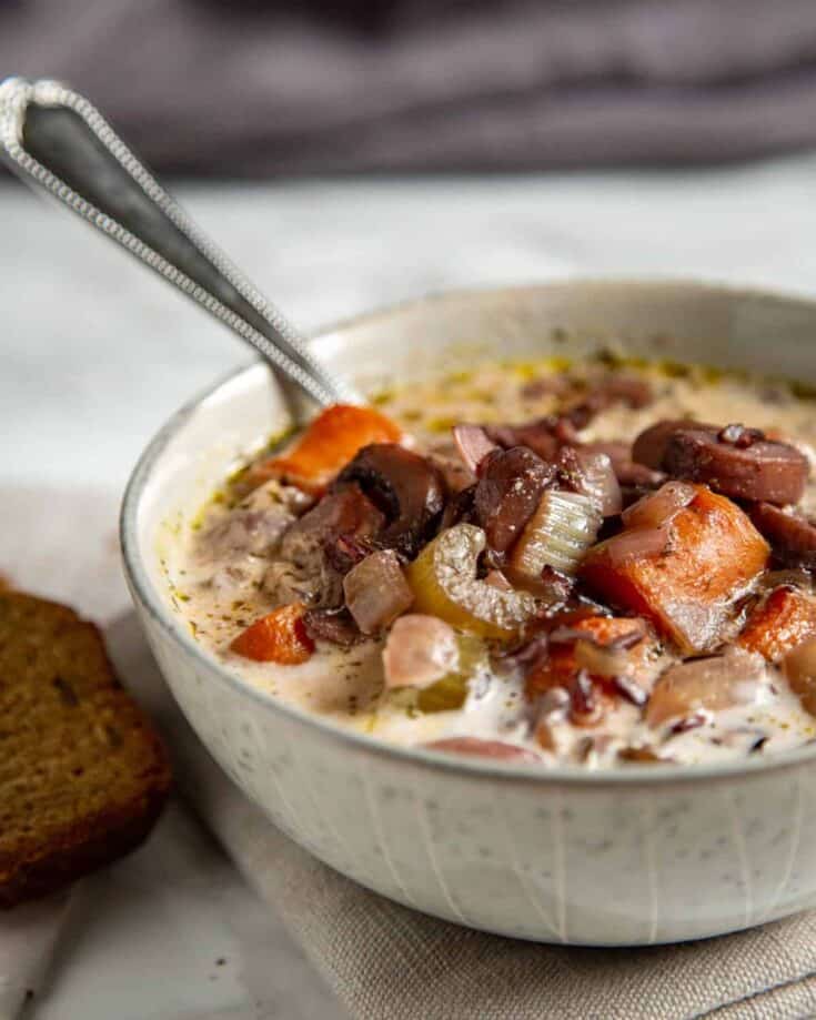 Image for Instant Pot Mushroom Wild Rice Soup