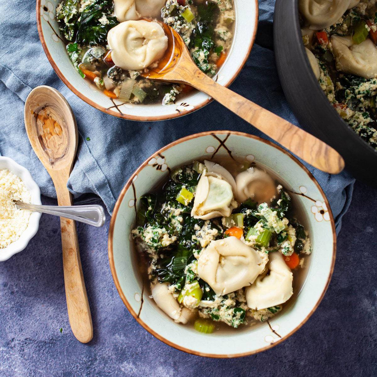 Image for Nourishing stracciatella soup