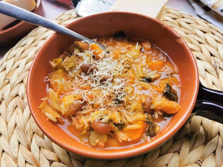 Image for Tuscan Minestrone with Orzo Pasta.
