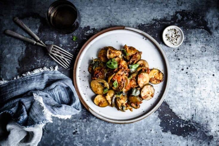Image for Yummy Zucchini with Tomatoes and Basil