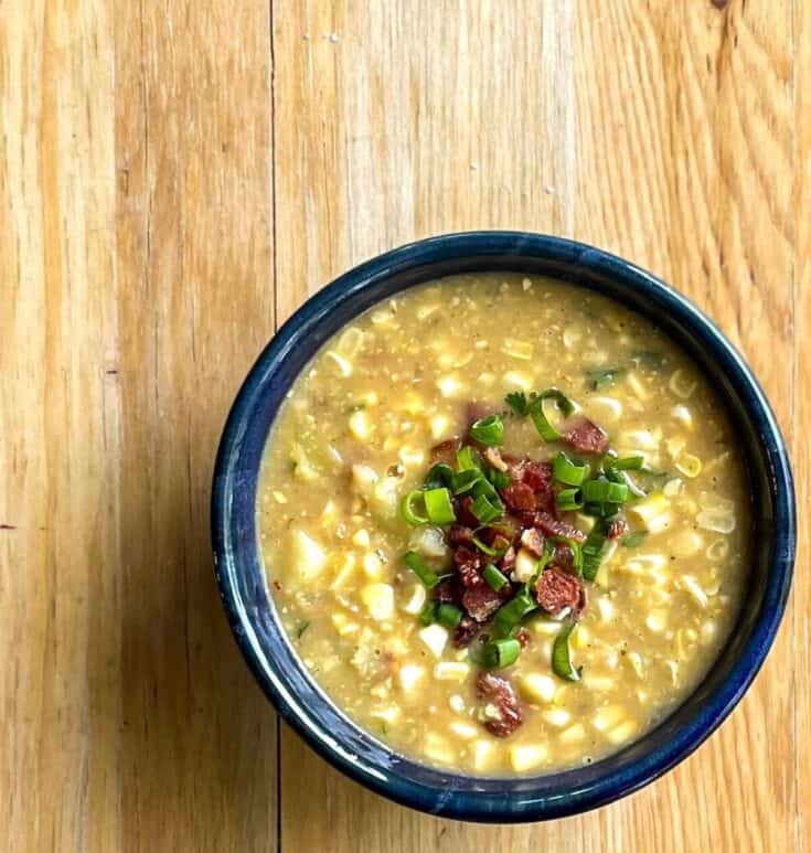 Image for A Sweet Corn Soup Recipe with Bacon and Potatoes