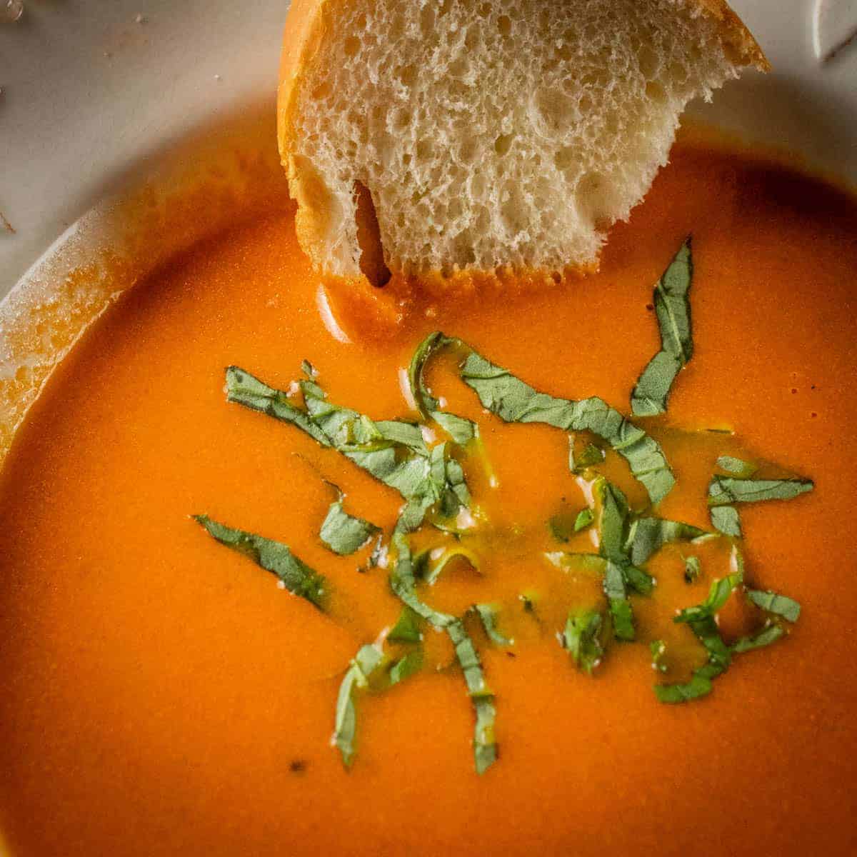 Image for Creamy Tomato Soup with Mascarpone