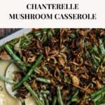 photo of green bean casserole for pinterest.