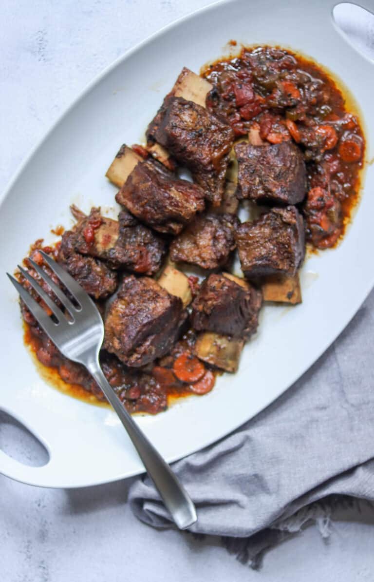 Large platter of short ribs.
