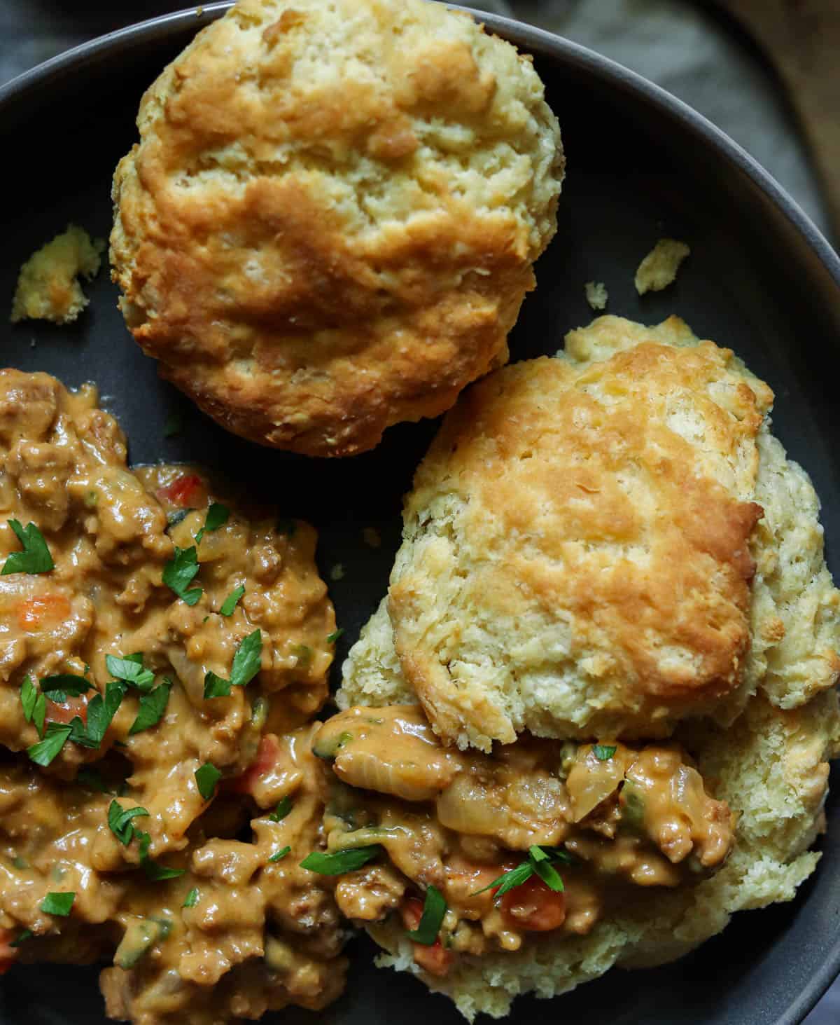 Biscuits and gravy.