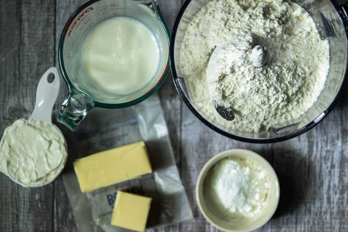 Biscuit ingredients.
