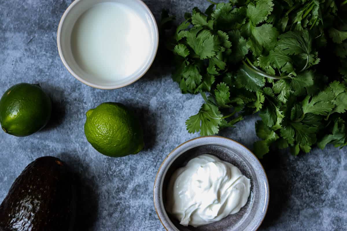 avocado lime crema ingredients.