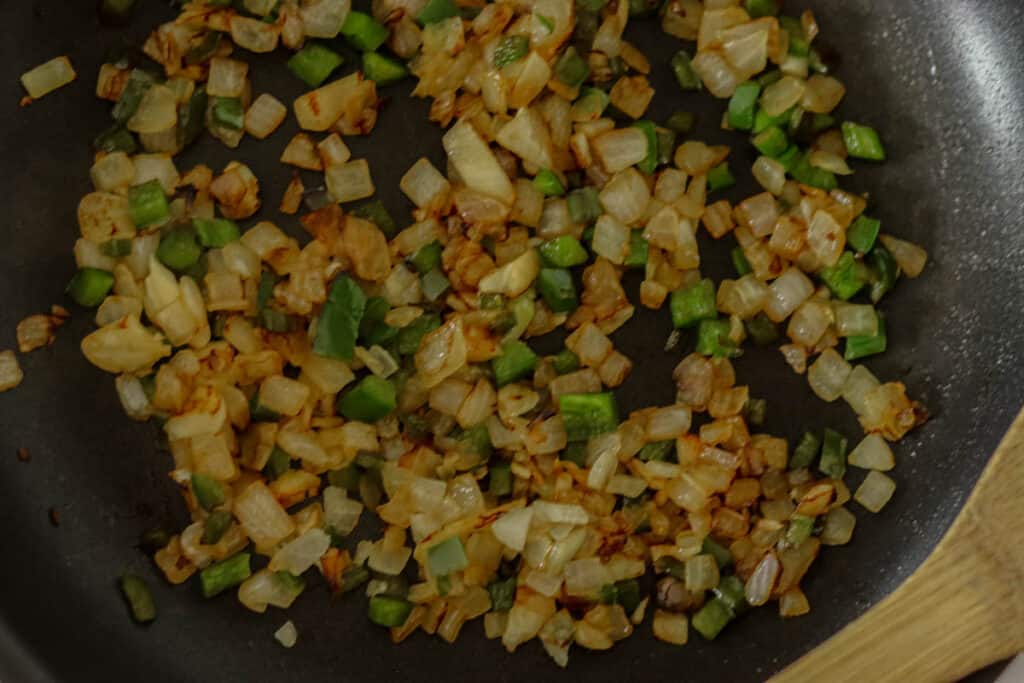 Onion mixture after cooking.