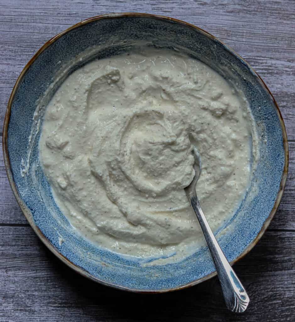 Dip base after stirring.
