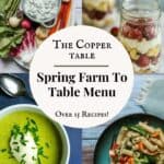 Photos of Spring recipes.