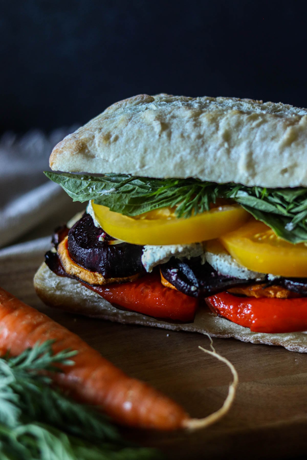 Vegetable sandwich.