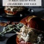 Pinterest pin for turkey salad.