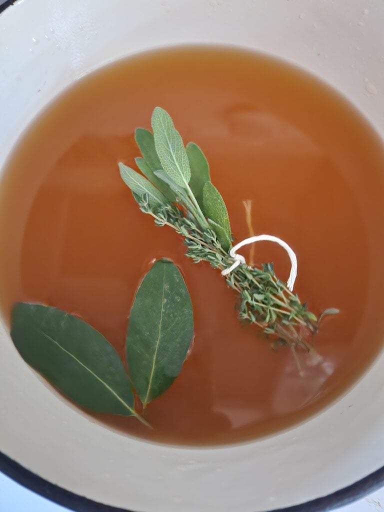 Fresh herbs in stock.